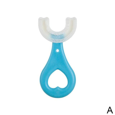 Image of U-shaped Baby Silicone Toothbrush (2-12 years old)