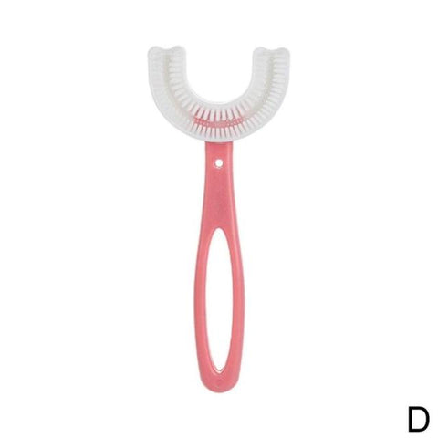 Image of U-shaped Baby Silicone Toothbrush (2-12 years old)